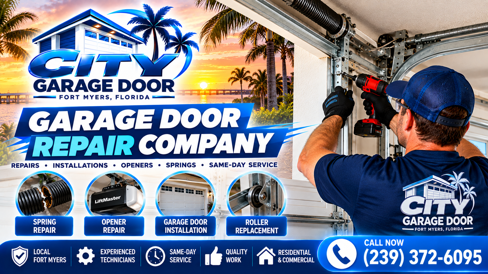 Garage Door Company in Golden Gate, FL - City Garage Door technician in Golden Gate