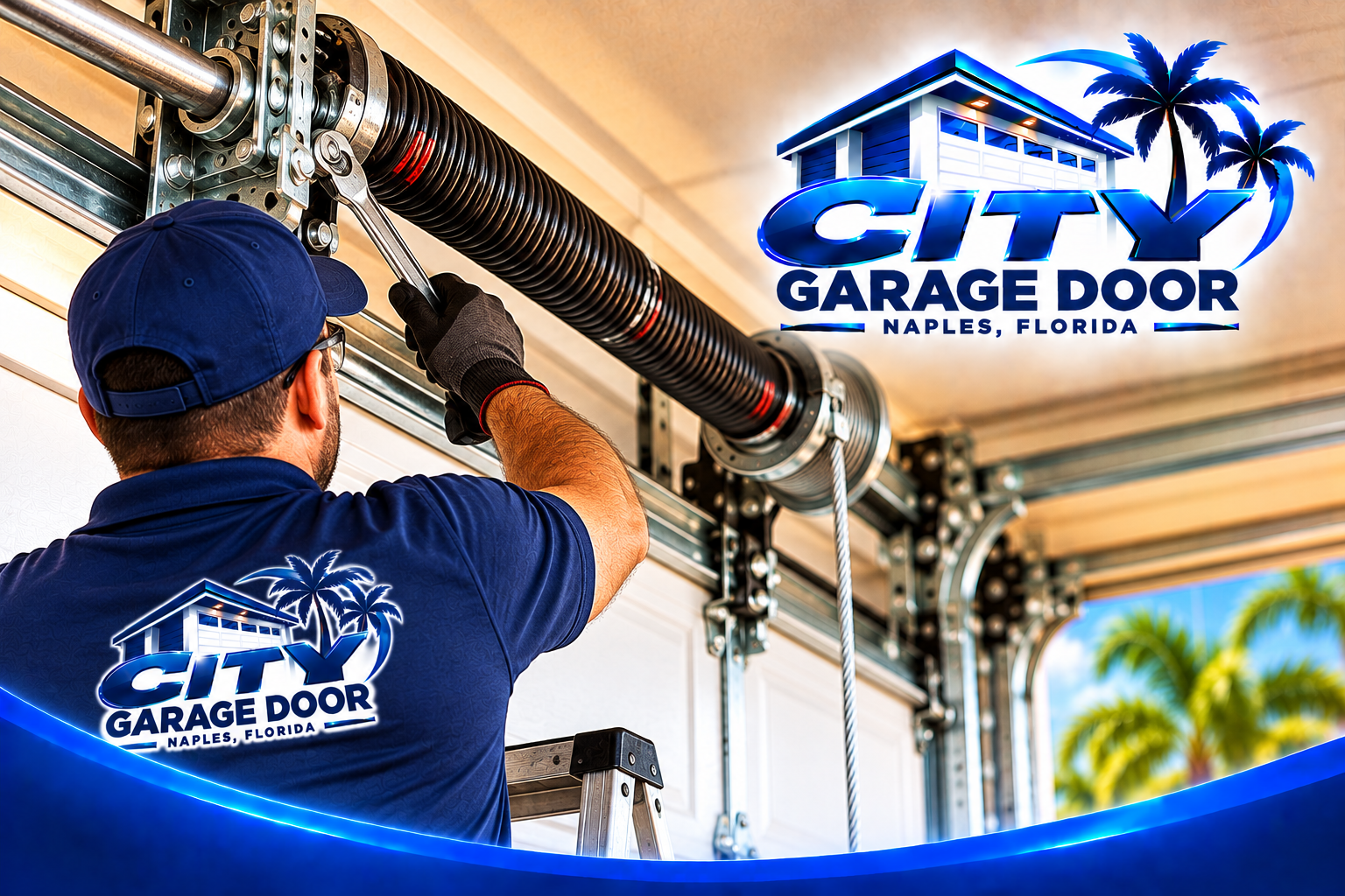 Garage Door Spring Repair in Naples, FL