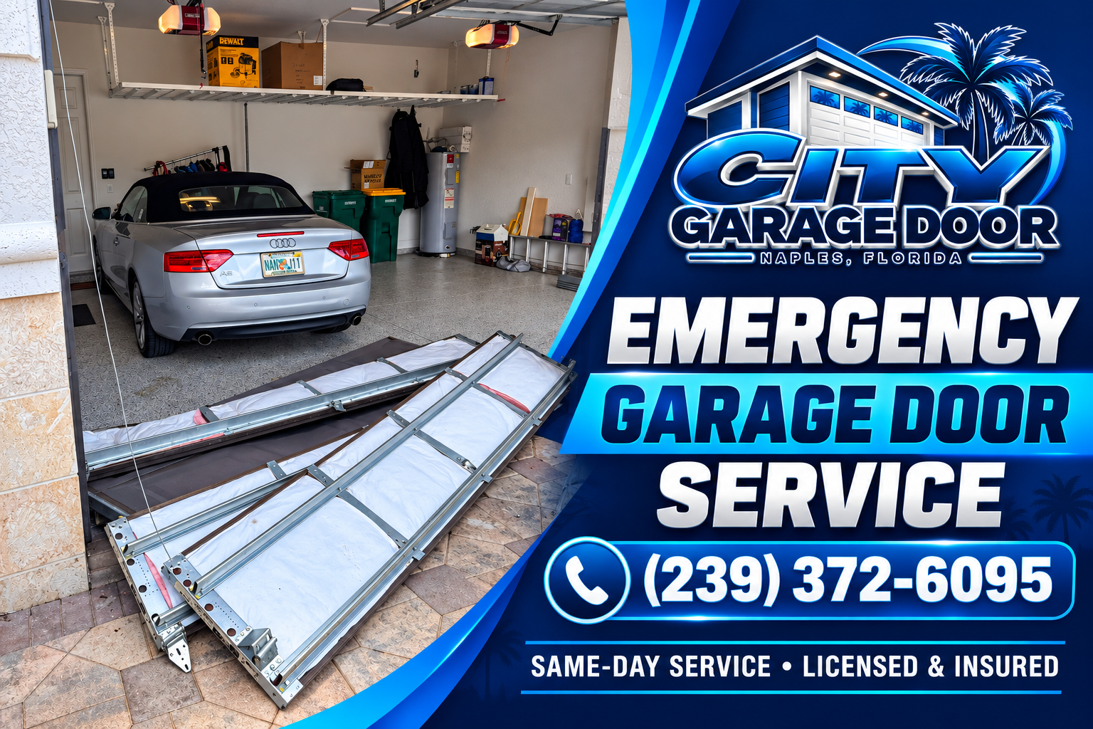 Emergency Garage Door Repair in Ave Maria, FL Emergency Garage Door Repair in Ave Maria, FL - 24 hour emergency garage door technician in Ave Maria