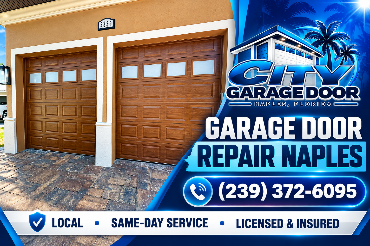 Garage door guides for Naples, FL