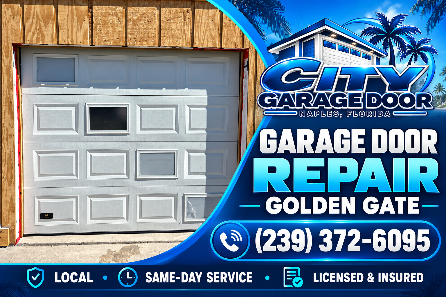 Garage door repair in Golden Gate, FL