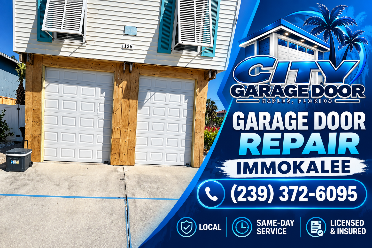 Garage door repair in Immokalee, FL